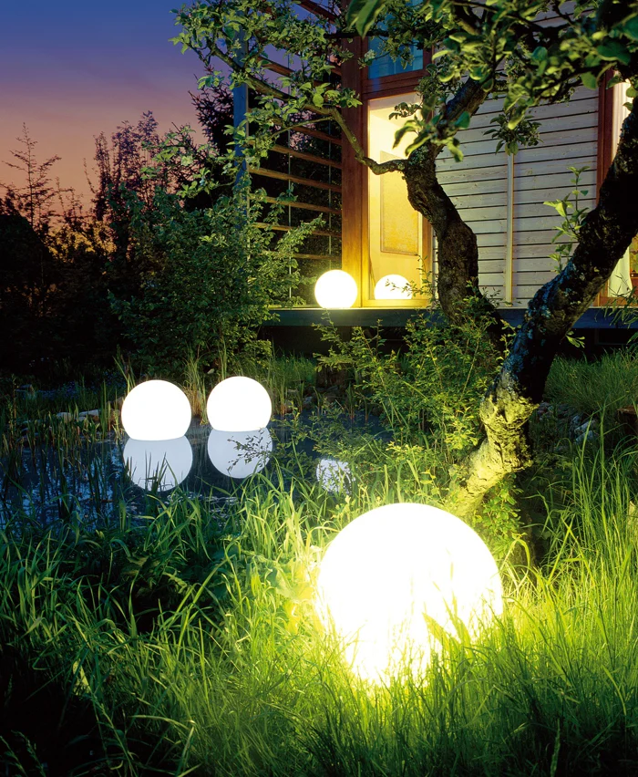 runde Gartenlampen
