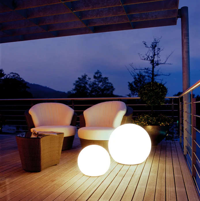 Terrasse mit Beleuchtung